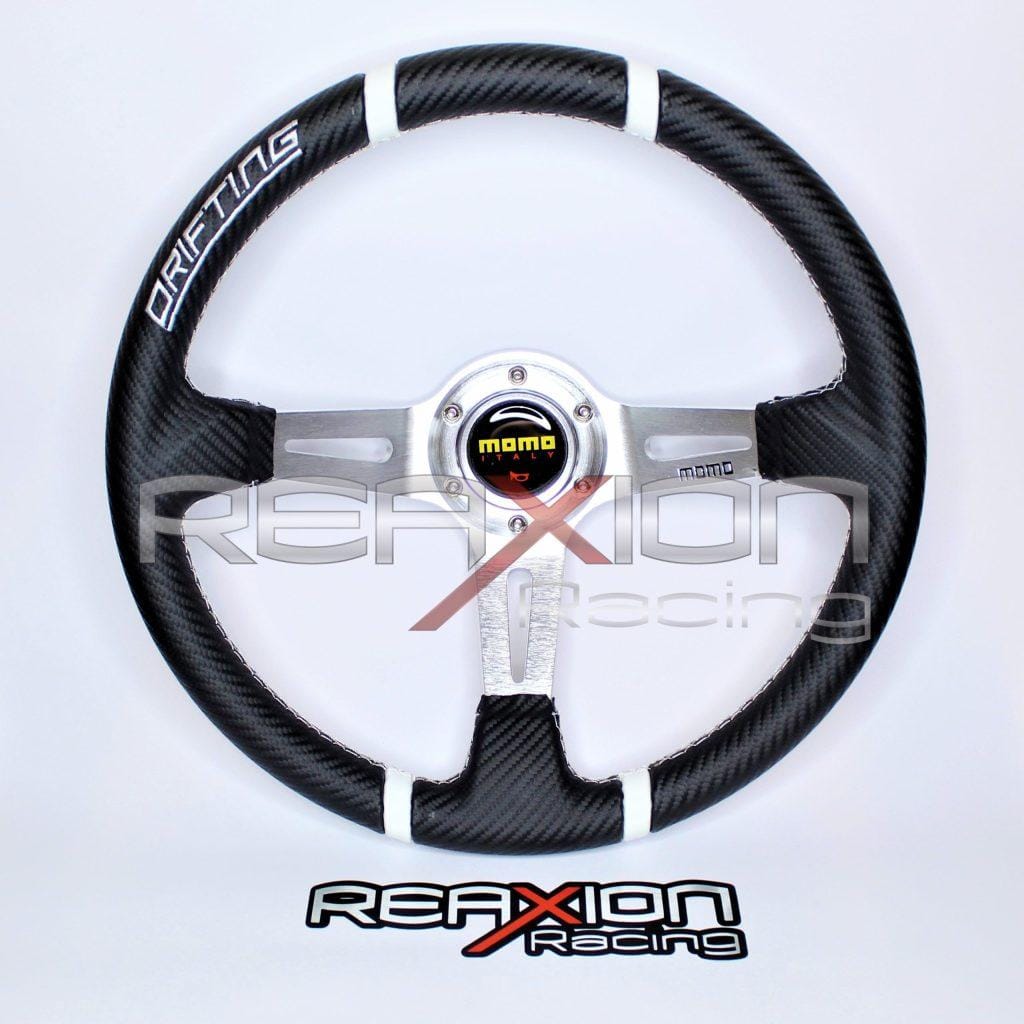 Volante MOMO Drifting 330 - Colore Rosso | Design Sportivo E Impugnatura Ergonomica