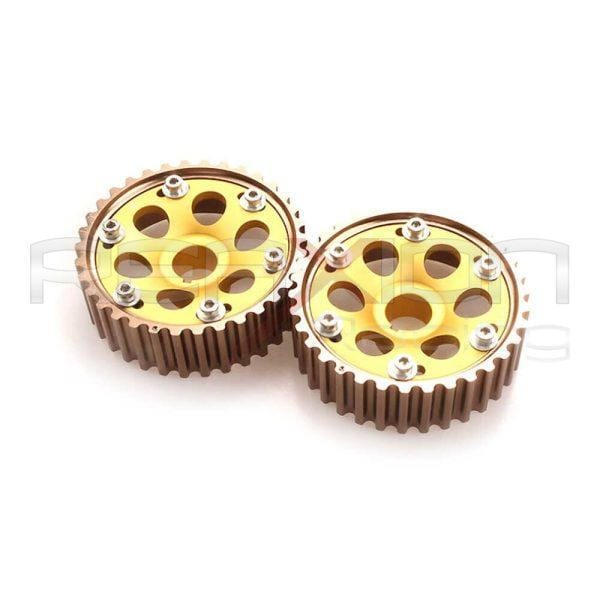 PIÑONES DE LEVA AJUSTABLE HONDA B16A B16B B18C DORADO - Imagen 3