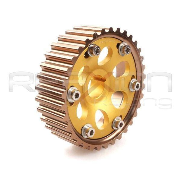 PIÑONES DE LEVA AJUSTABLE HONDA B16A B16B B18C DORADO - Imagen 6