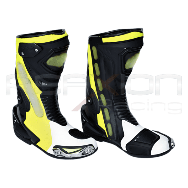 Botas Negras Con Amarillo Flúor