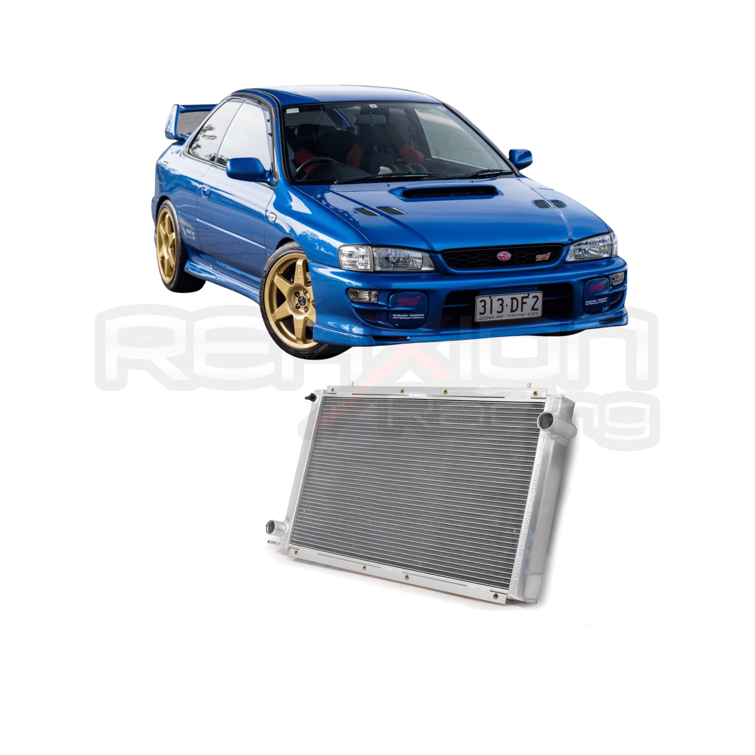 RADIADOR ALUMINIO SUBARU IMPREZA GC8 92-00 WRX STI