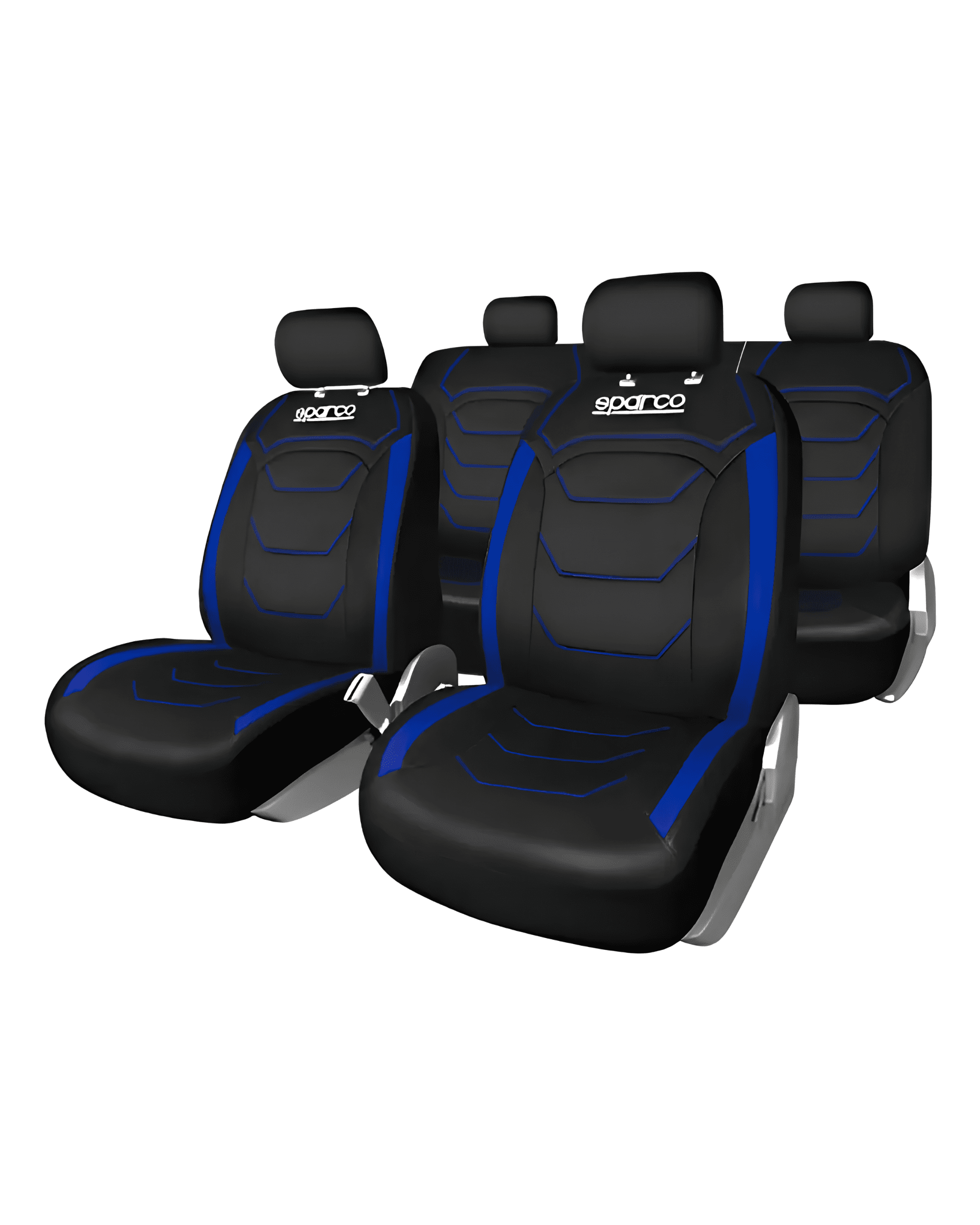 CUBRE ASIENTO SPARCO FRANJAS AZULES TELA ORIGINAL