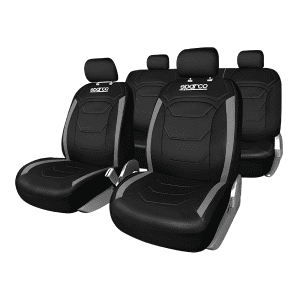 CUBRE ASIENTO SPARCO FRANJAS GRISES TELA ORIGINAL