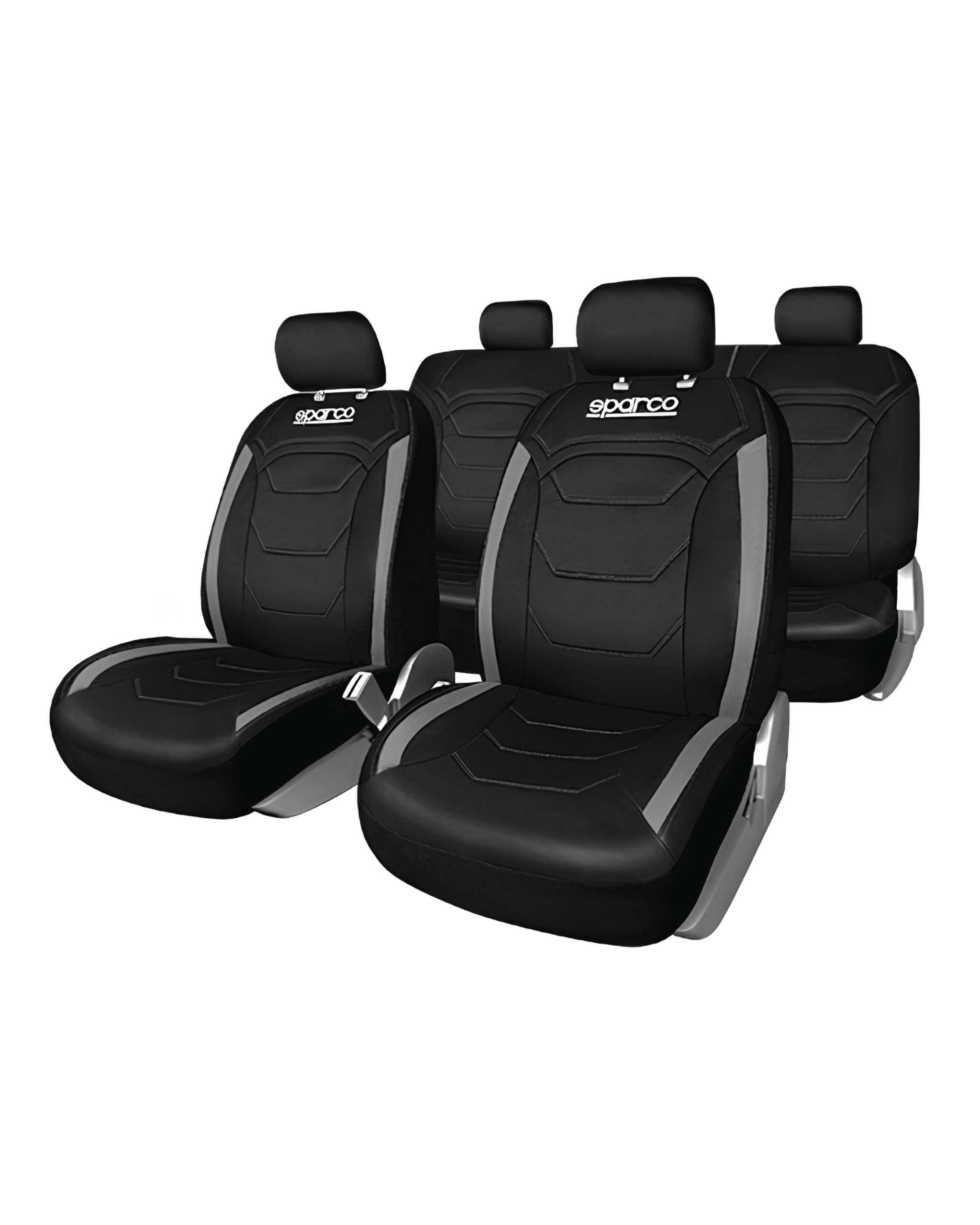 CUBRE ASIENTO SPARCO FRANJAS GRISES TELA ORIGINAL
