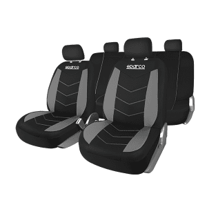CUBRE ASIENTO SPARCO BORDE GRIS TELA ORIGINAL