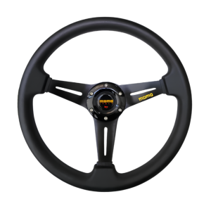 VOLANTE MOMO ITALY PLANO FULL BLACK NEGRO
