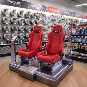 Butaca RECARO SR-4 TYPE-R Gamuza Roja Logo Chico