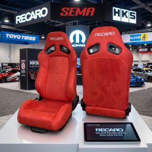 BUTACA RECLINABLE RECARO SR-7 GAMUZA ROJA