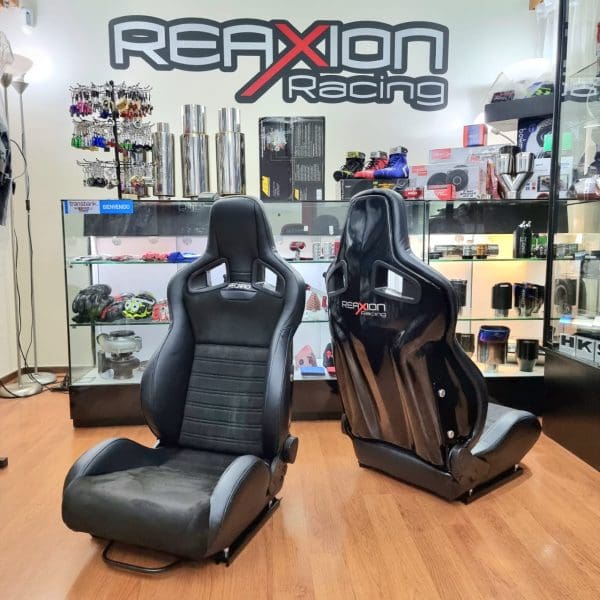 PAR BUTACAS SPORTSTER NEGRA RECLINABLES