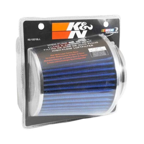 FILTRO K&N  3", 3,5" y 4" AZUL RG-1001BL
