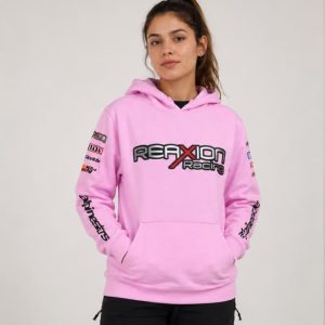 Polerón Reaxion Racing Rosado Unisex