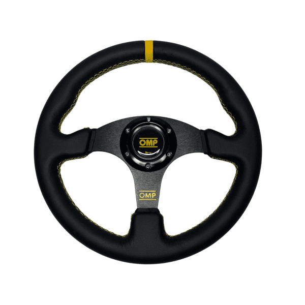 Volante OMP Plano  Cuero