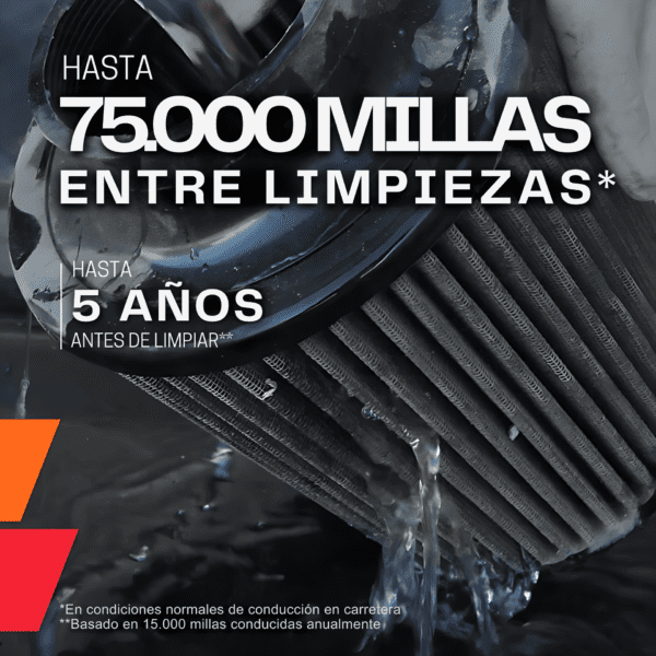 FILTRO DE AIRE K&N ORIGINAL 3" LARGO RU-4730 - Imagen 8