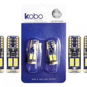 Par Ampolletas Cola Pescado Led Blanca T10 2821 12961 W5W Canbus  12v