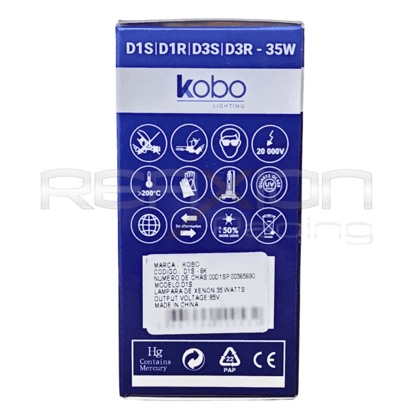 Ampolleta Xenon Focos Delanteros D1S-6k Kobo - Imagen 7