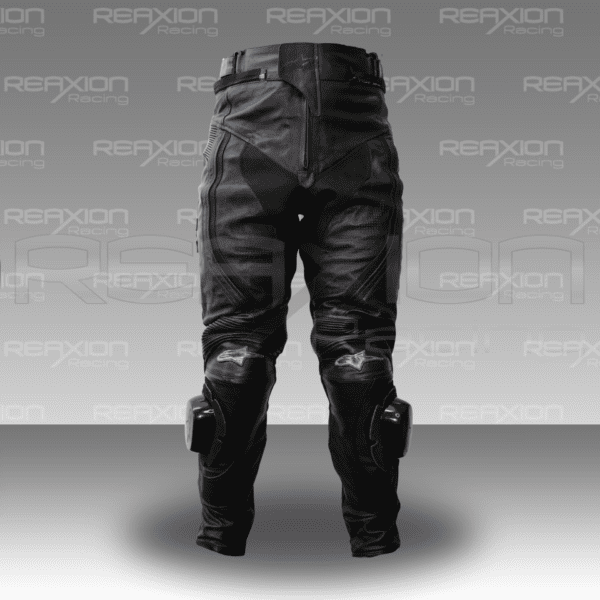 Pantalones Logo Azul de Cuero Para Moto - Imagen 3