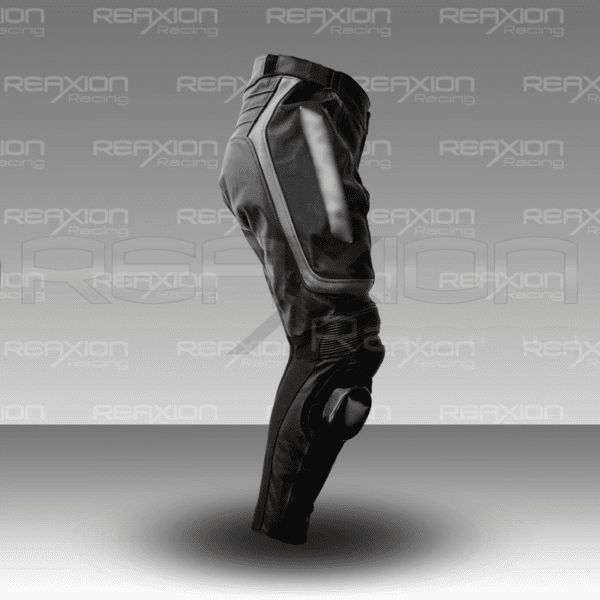 Pantalones De Cuero para Moto Negro/Dorado - Imagen 2