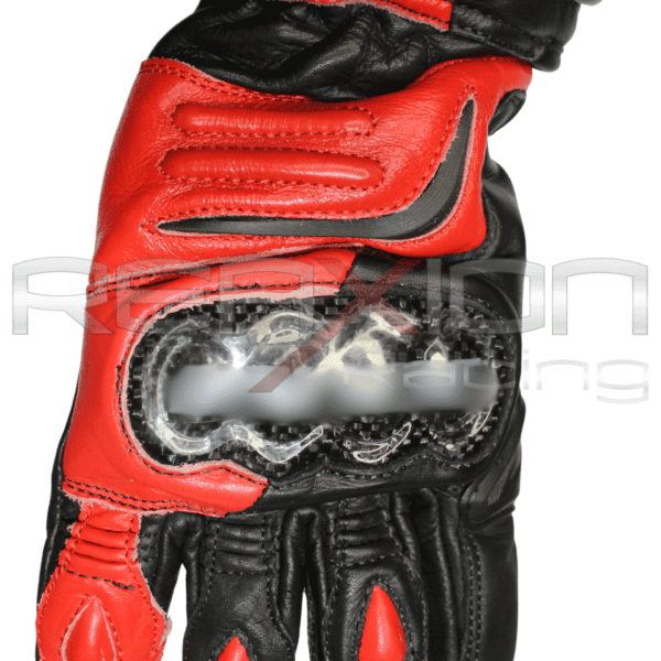 Guantes Rojos c/ Negro Largos Mujer - Imagen 3