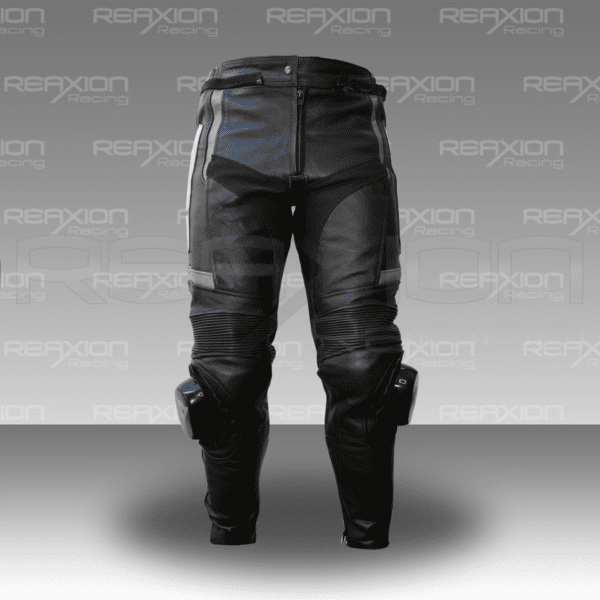 Pantalones De Cuero para Moto Logo Rojo - Imagen 3