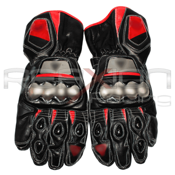 Guantes Largos Negros con Rojo - Imagen 3