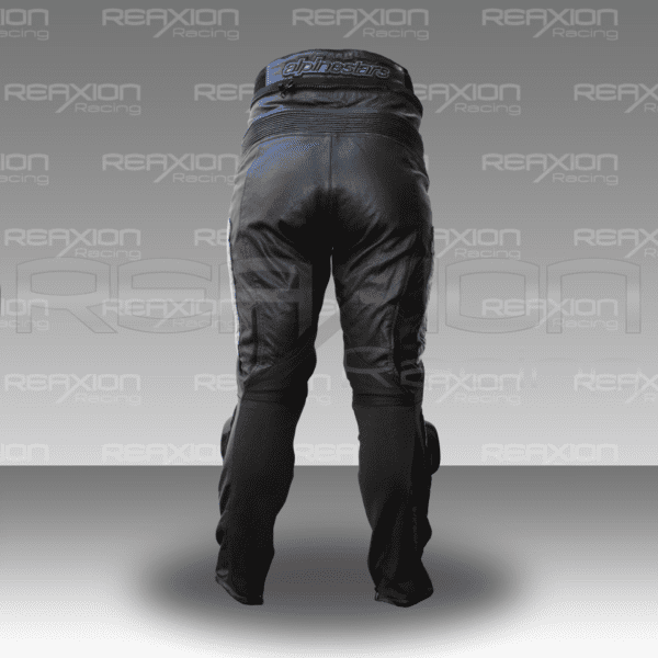 Pantalones Logo Azul de Cuero Para Moto - Imagen 4