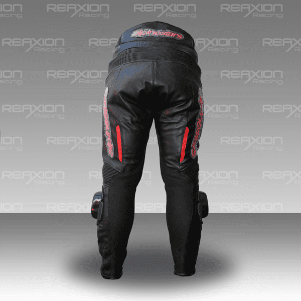 Pantalones Logo Rojo de Cuero Para Moto - Imagen 4