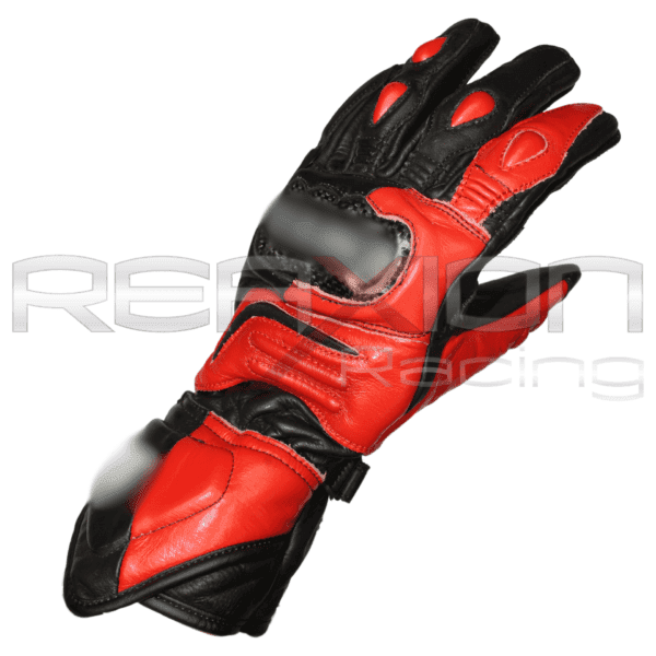 Guantes Rojos c/ Negro Largos Mujer