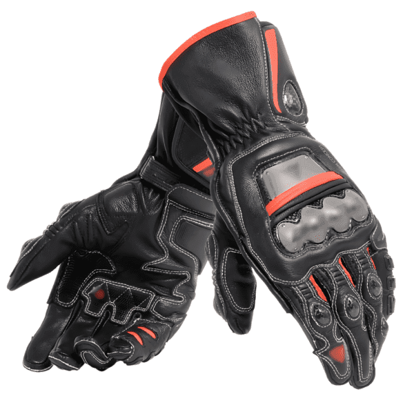 Guantes Largos Negros con Rojo