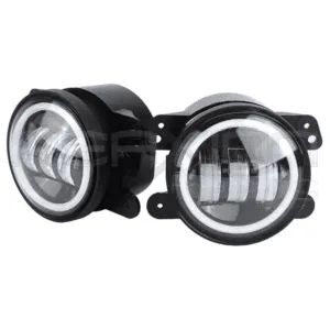 Juego Faro Led Neblinero Redondo Ojo Ángel 30w Auto Par