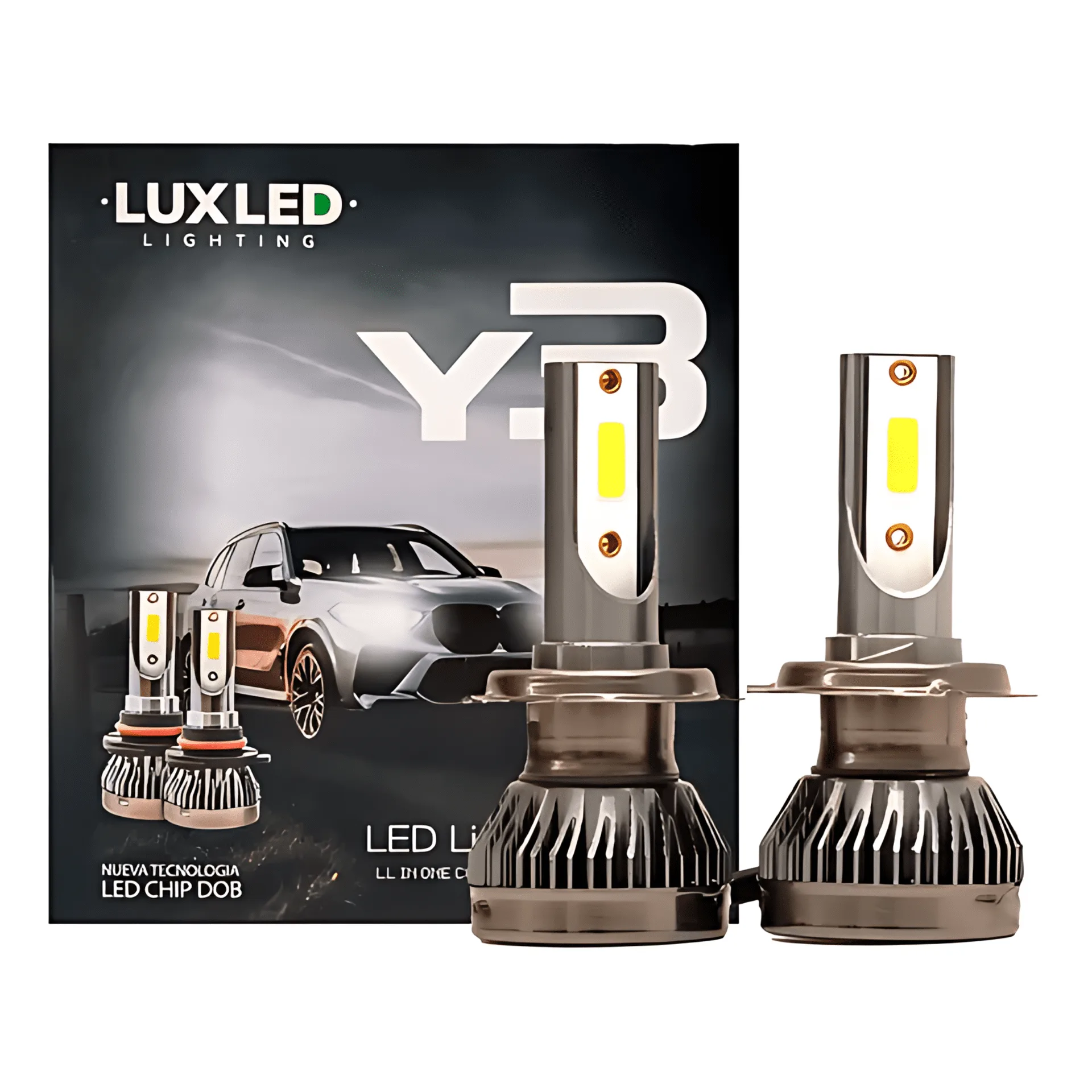 Kit Ampolleta Led Y3 H1 H3 H4 H7 H11 H13 H27 9005 9006 Ultra Slim 44.000LM Chip Dob