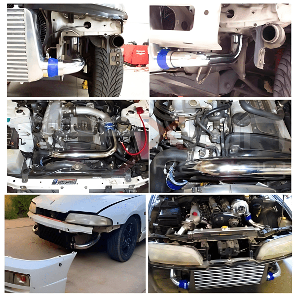 Kit Intercooler Nissan SKYLINE R32 R33 Motor RB20DET – RB25DET(91-98) FMIC. - Imagen 4