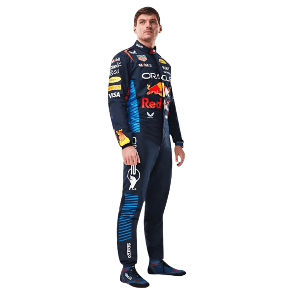 Buzo / Traje Piloto F1 Diseño Red Bull Max Verstappen 2024 - Imagen 2