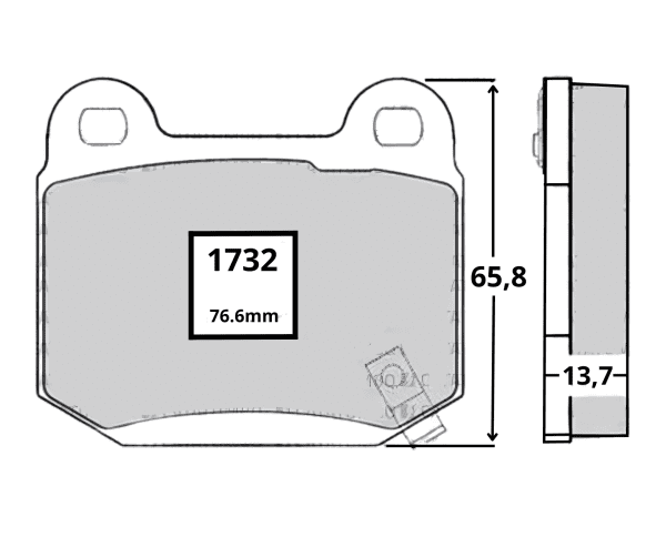 Pastillas Freno Traseras Subaru WRX 2.5 EJ257 GVFD 2011 2013 - Imagen 2