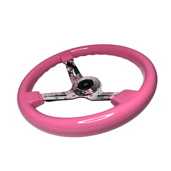 Volante Nardi Rosado Sakura Semi Plano - Imagen 3