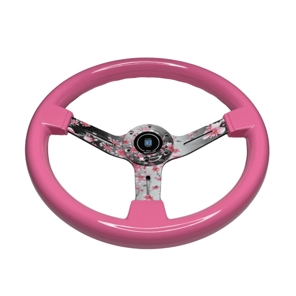 Volante Nardi Rosado Sakura Semi Plano - Imagen 4