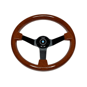 Volante Nardi Semi Cóncavo Estilo Palo Rosa