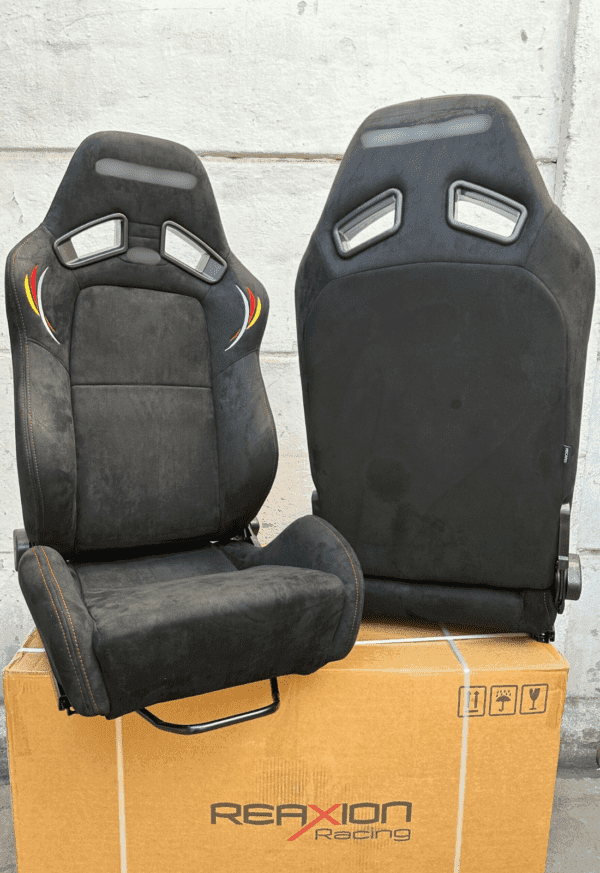PAR BUTACAS RECLINABLES SR-7 MUGEN GAMUZA