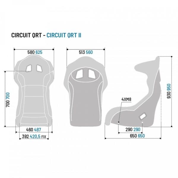 BUTACA FIJA SPARCO  CIRCUIT II QRT /   CIRCUIT QRT - Imagen 4