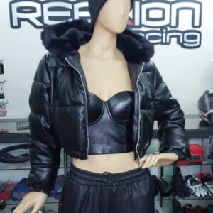 Chaqueta Puffa con gorro y bolsillos
