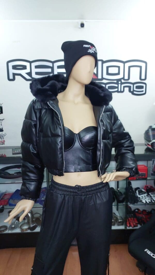 Chaqueta Puffa con gorro y bolsillos