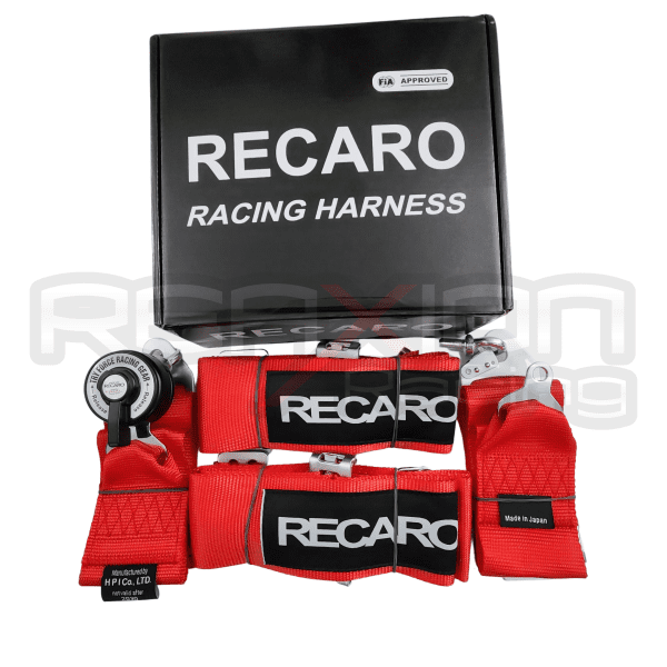 CINTURON 4 PUNTAS RECARO ROJO - Imagen 2