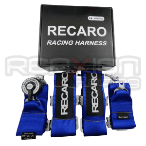 CINTURON 4 PUNTAS RECARO AZUL