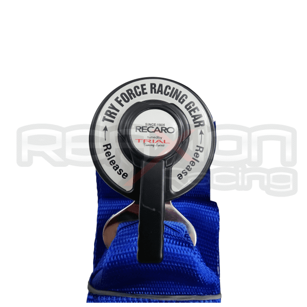 CINTURON 4 PUNTAS RECARO AZUL - Imagen 4