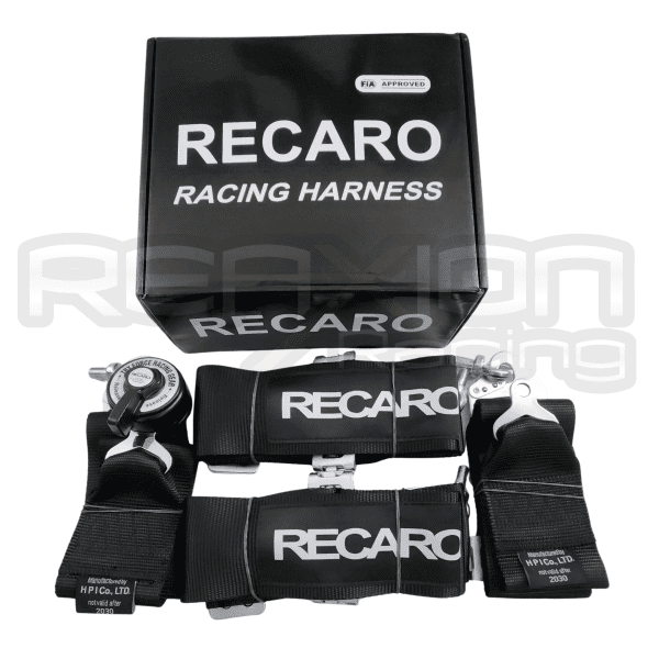 CINTURON 4 PUNTAS RECARO NEGRO - Imagen 2