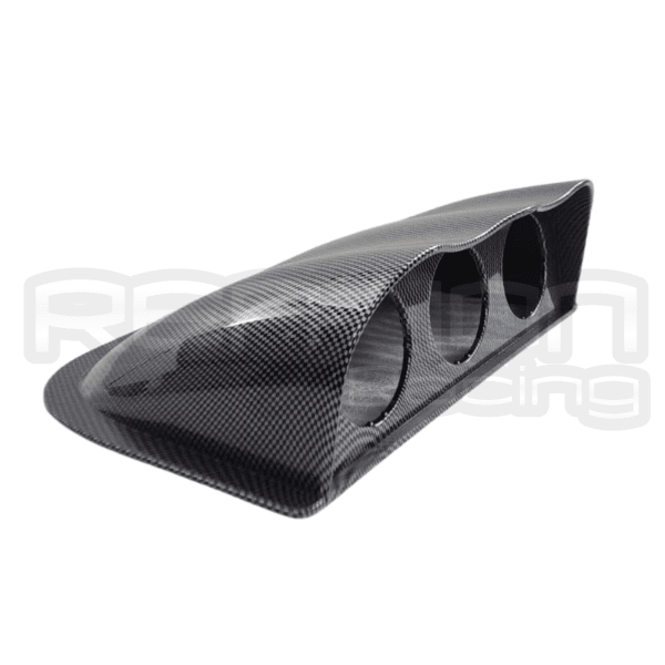 POD TRIPLE PORTA RELOJ 52MM TIPO FIBRA DE CARBONO LARGO - Imagen 4
