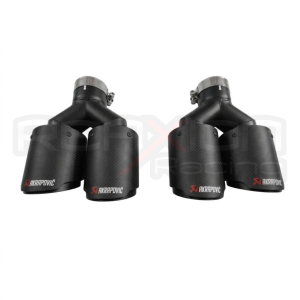 Cola De Escape Akrapovič Doble Carbono Mate IN 2.5″ EX 3.75″ C/U