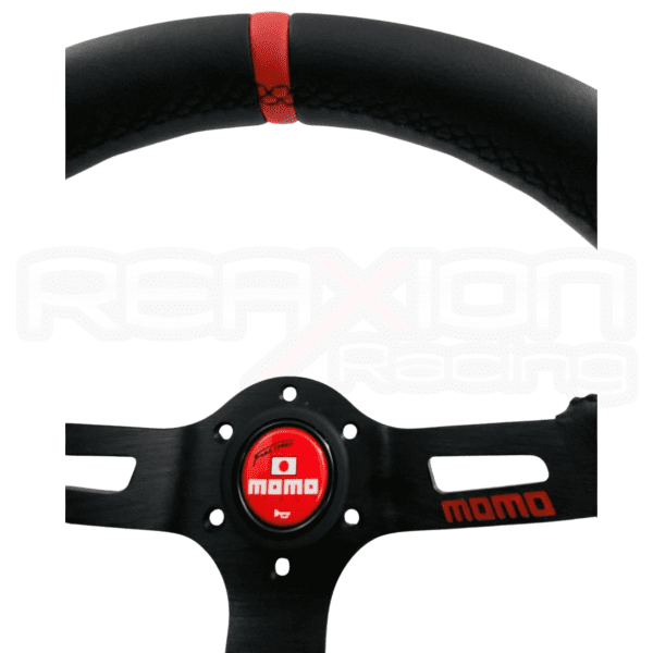 VOLANTE MOMO FULL SPEED CUERO CONCAVO - Imagen 4