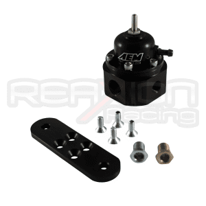 Regulador de Presión de Combustible AEM Universal Negro Anodizado Ajustable