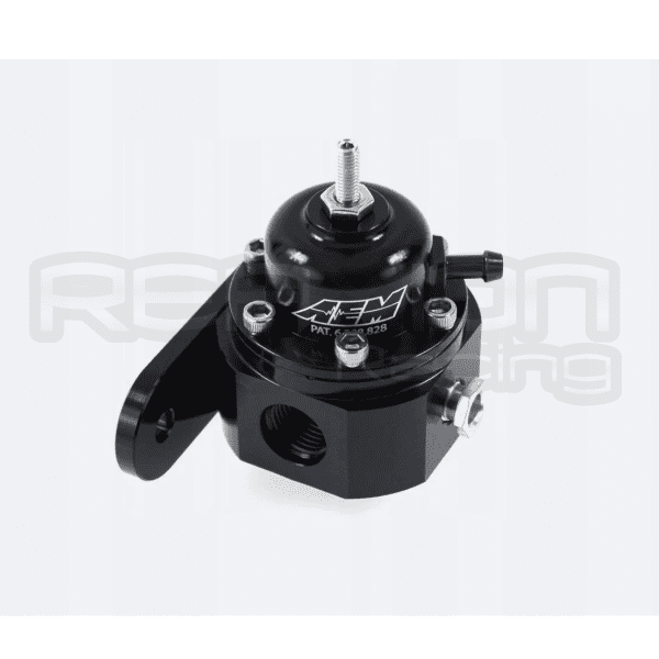 Regulador de Presión de Combustible AEM Universal Negro Anodizado Ajustable - Imagen 2