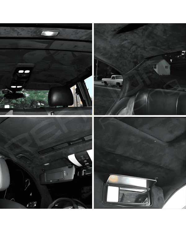 TELA GAMUZA NEGRA PARA TAPIZADO INTERIOR - Imagen 2